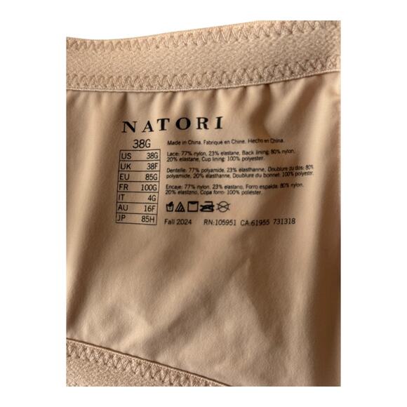 Natori 731318 Pretty Smooth Underwire Contour bra size 38G - Picture 7 of 8
